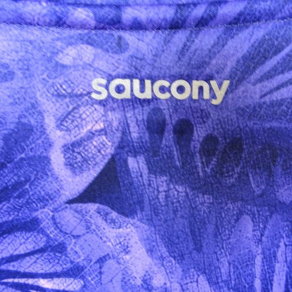 Saucony Purple Butterfly Running Top - Picture 3 of 8